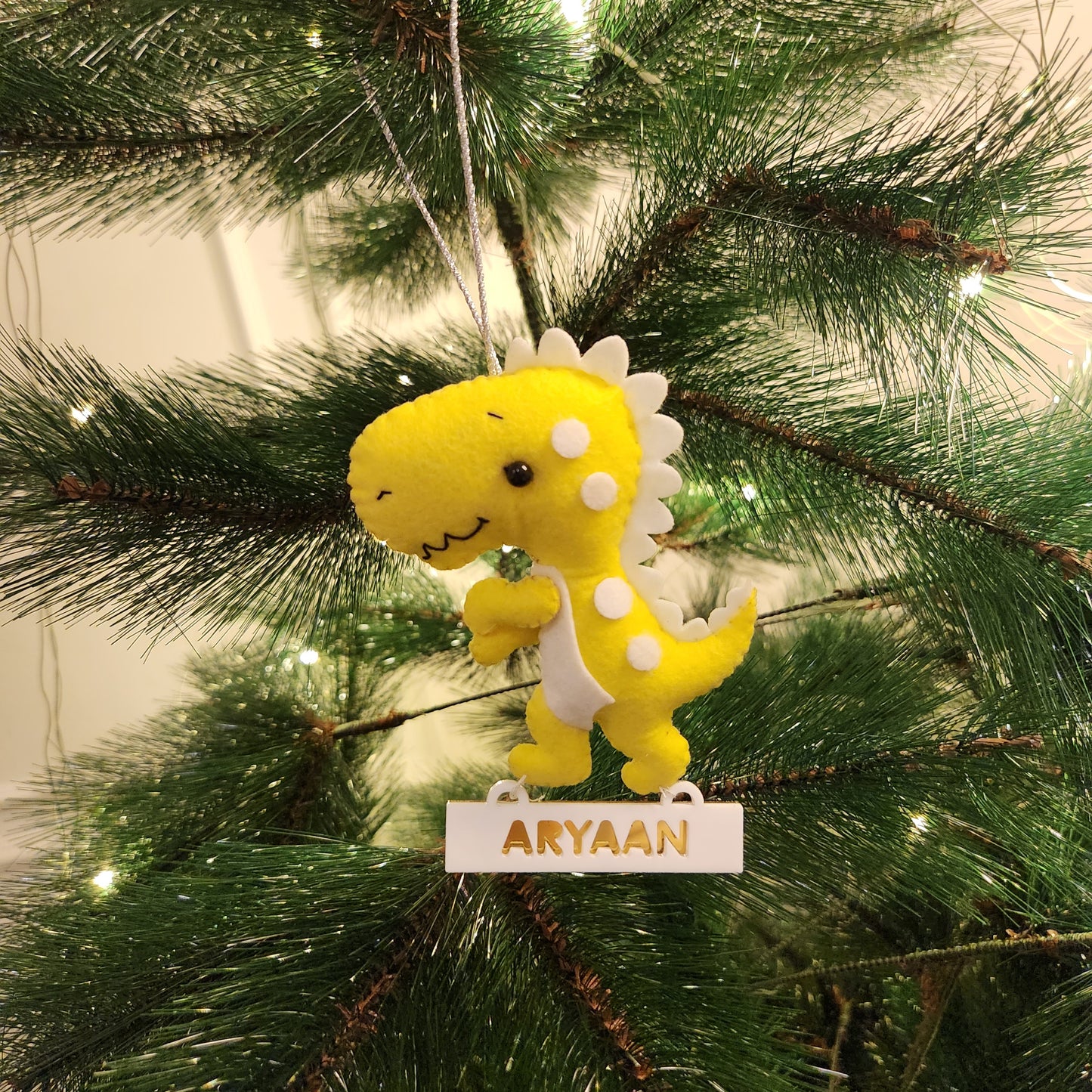 DINOSAUR CHRISTMAS ORNAMENT