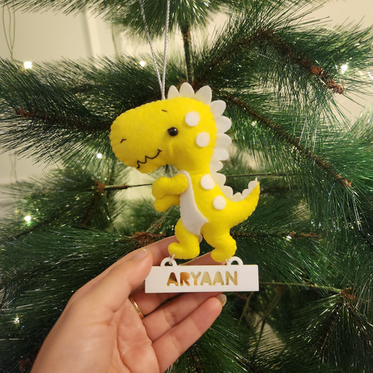 DINOSAUR CHRISTMAS ORNAMENT