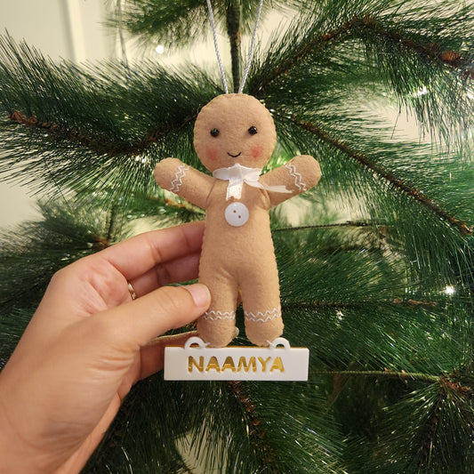 GINGERMAN CHRISTMAS ORNAMENT- SET OF 2