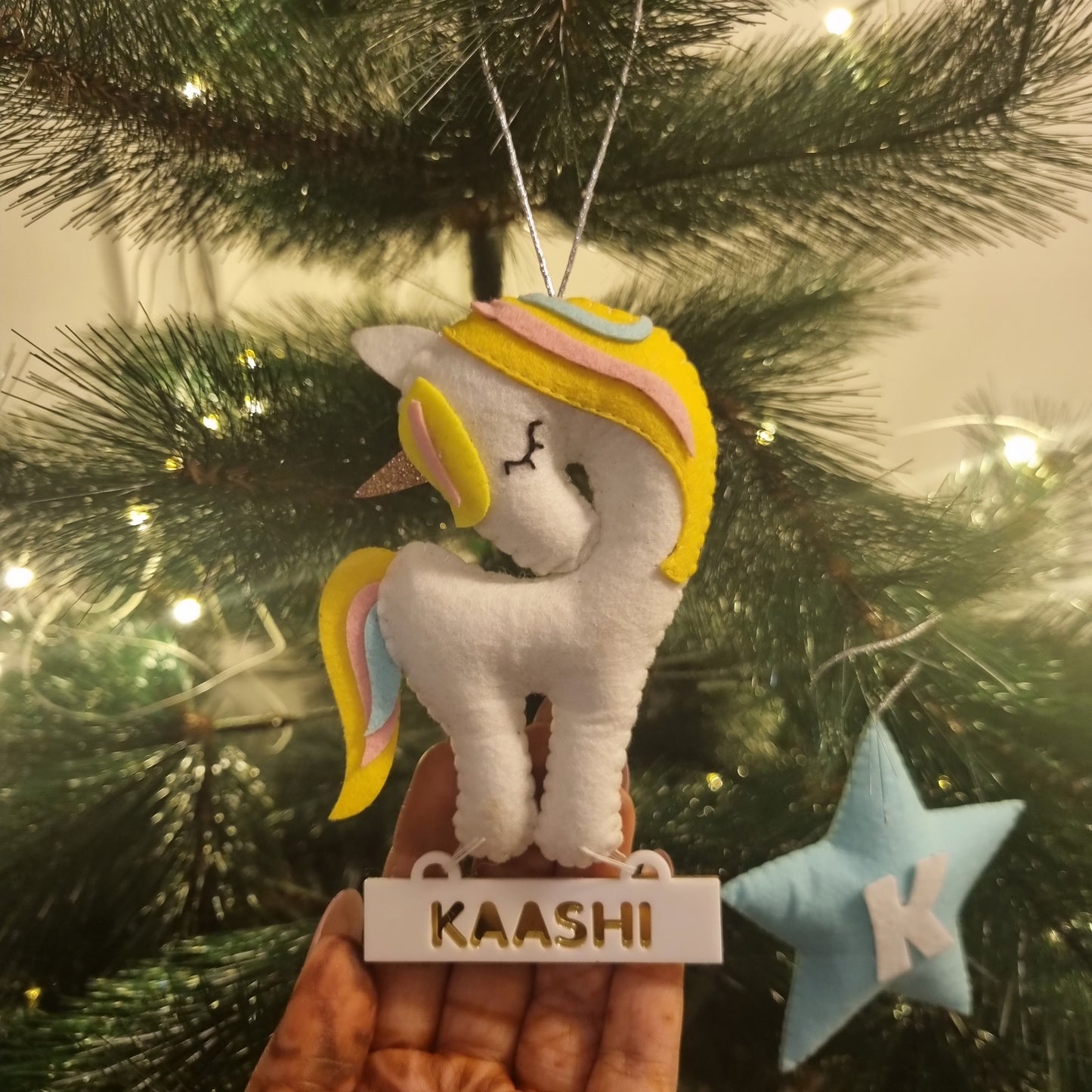 UNICORN CHRISTMAS ORNAMENT