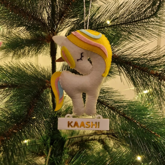UNICORN CHRISTMAS ORNAMENT