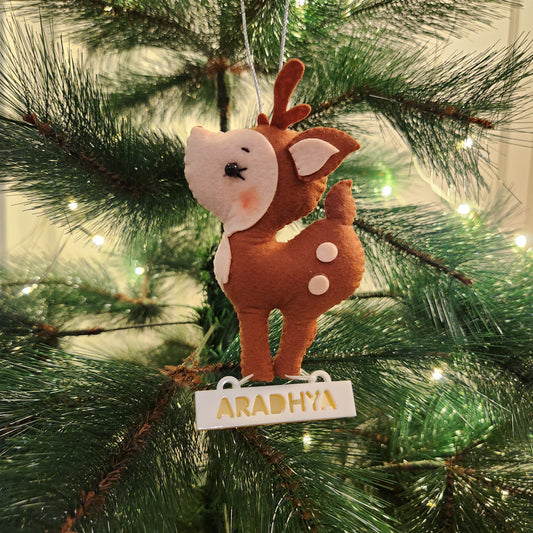 REINDEER CHRISTMAS ORNAMENT