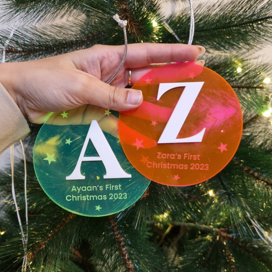 LIMITED EDITION - FLURO - ROUND ORNAMENT