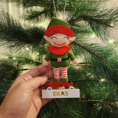 LITTLE ELF CHRISTMAS ORNAMENT