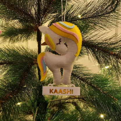 UNICORN CHRISTMAS ORNAMENT